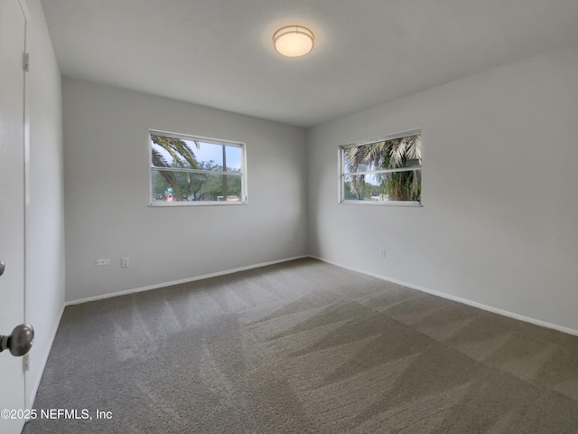 unfurnished room featuring carpet floors