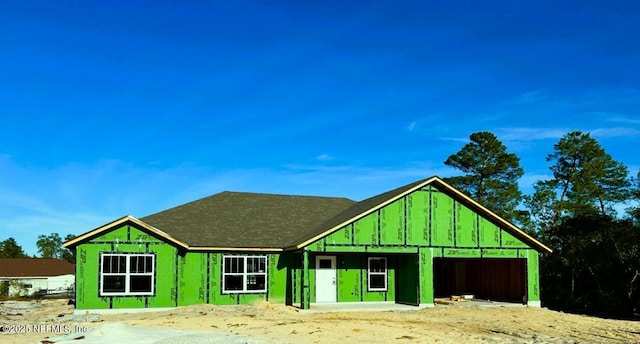 view of unfinished property