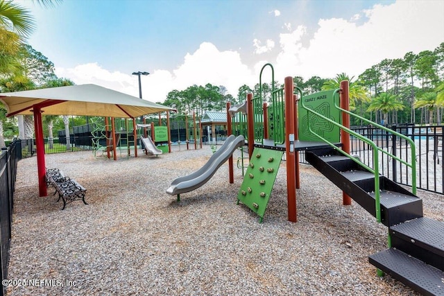 view of jungle gym