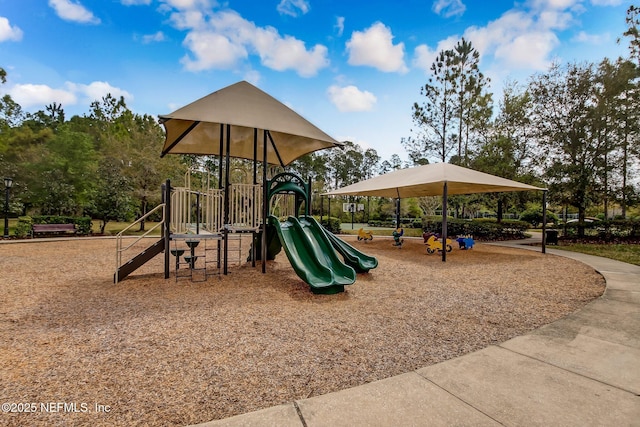 view of jungle gym