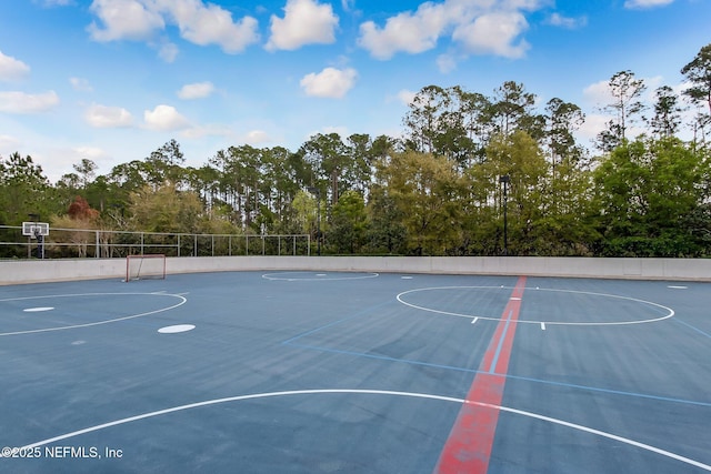 view of basketball court