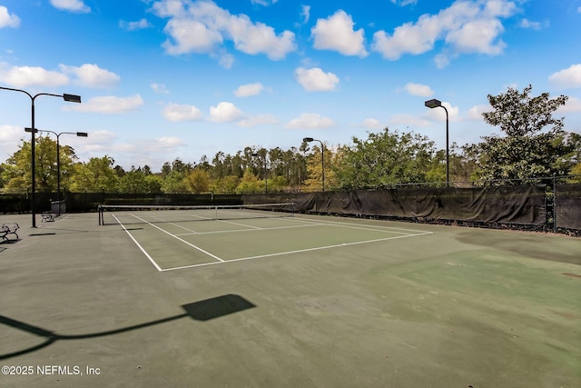 view of tennis court