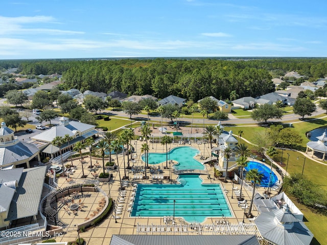 birds eye view of property