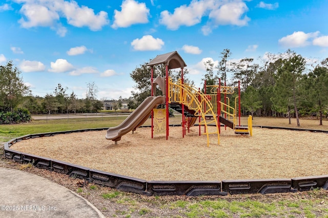 view of jungle gym