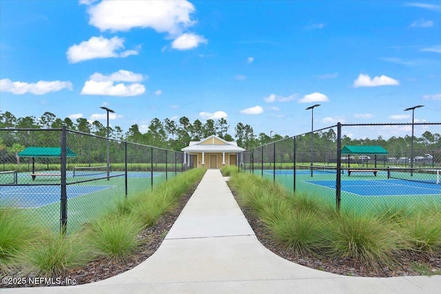 view of sport court