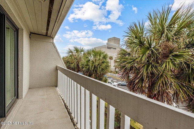 view of balcony