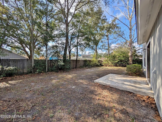 view of yard featuring a patio area