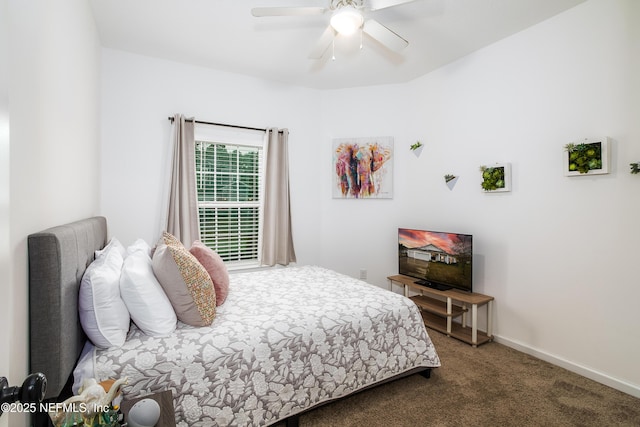 95220 Snapdragon Dr, Fernandina Beach, FL 32034 - bedroom with a ceiling fan, carpet, and baseboards