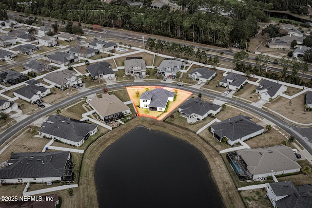 95220 Snapdragon Dr, Fernandina Beach, FL 32034 - drone / aerial view featuring a water view and a residential view