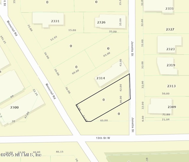 2326 Jannette St, Jacksonville FL, 32209 land for sale