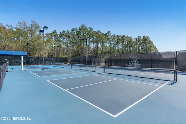 view of sport court