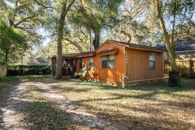 view of back of property