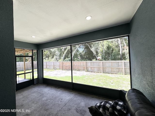 view of sunroom / solarium