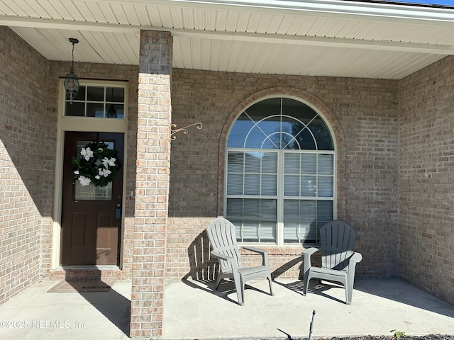 property entrance with a porch