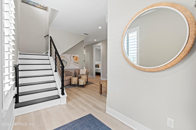 interior space featuring light hardwood / wood-style floors