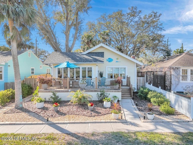 view of bungalow-style home