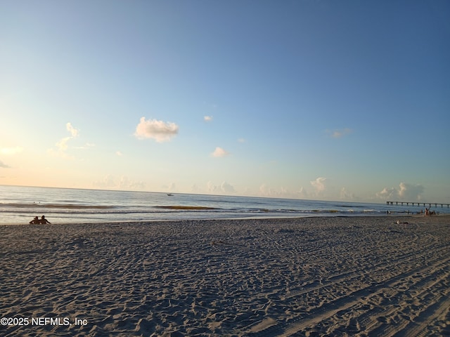 property view of water with a view of the beach