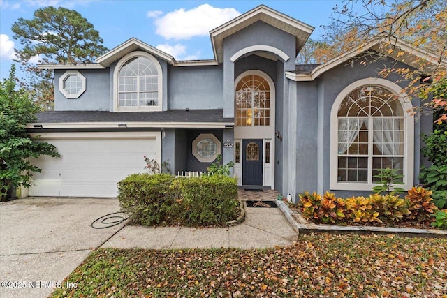 front facade featuring a garage