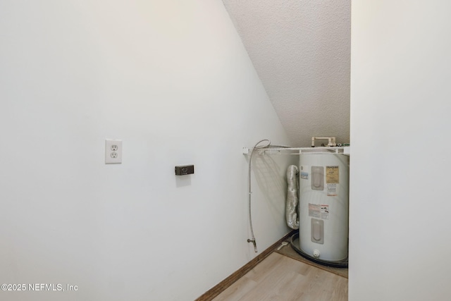 interior space featuring electric water heater