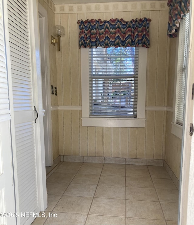 interior space featuring tile patterned floors