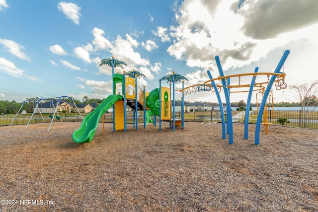 view of jungle gym