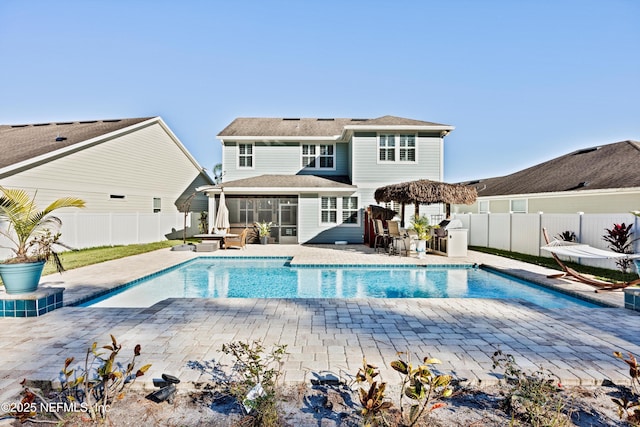 view of pool with a patio