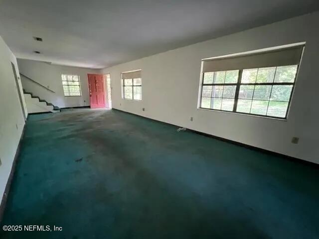 view of carpeted empty room