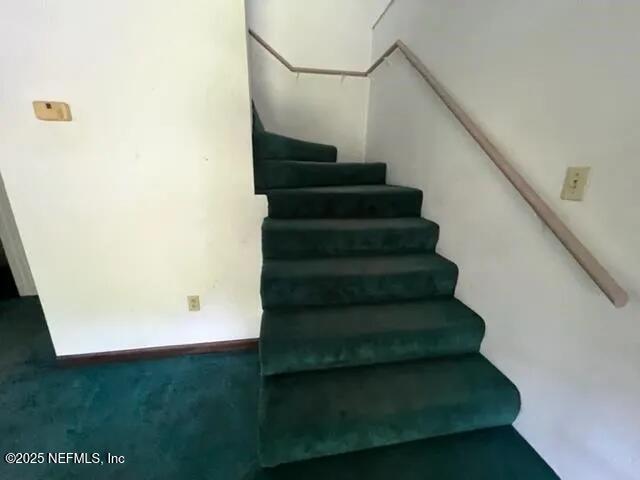 view of stairway