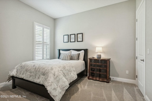 bedroom with carpet