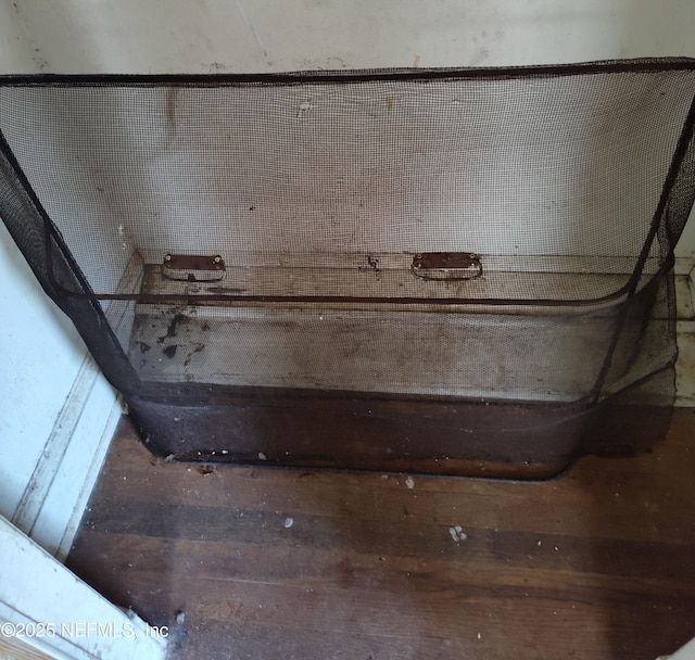 interior details featuring wood-type flooring