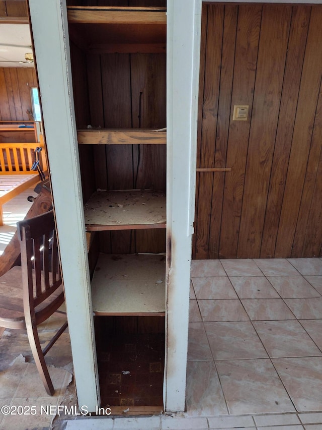 view of sauna / steam room featuring tile patterned floors