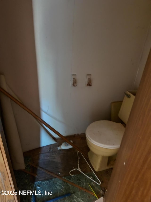 bathroom featuring toilet