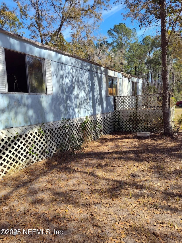 view of side of property