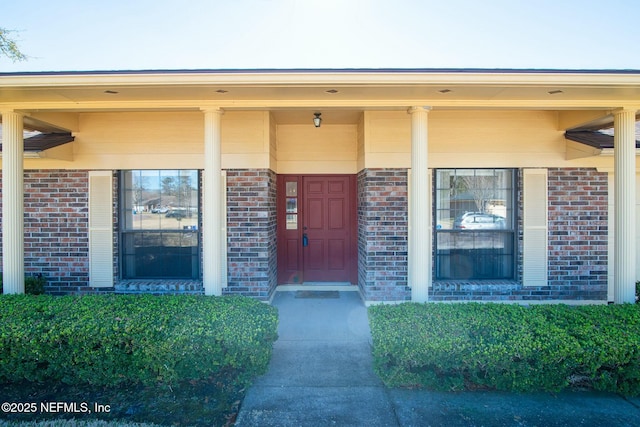 view of exterior entry