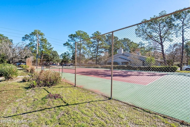 view of sport court