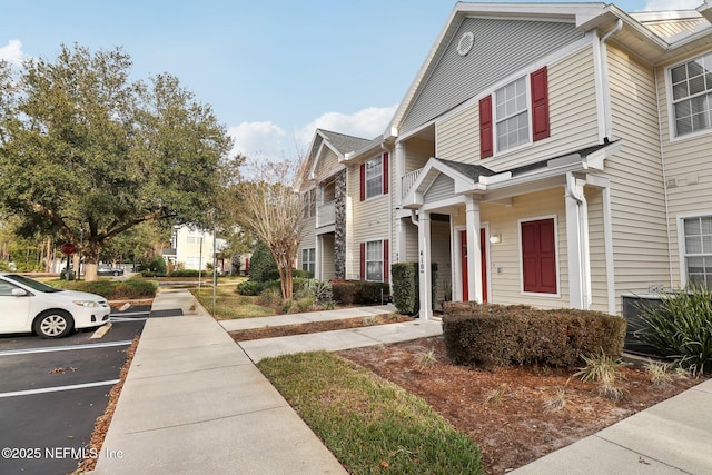 view of home's exterior featuring central air condition unit