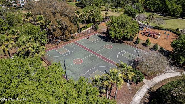 view of sport court