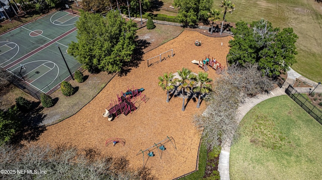 birds eye view of property