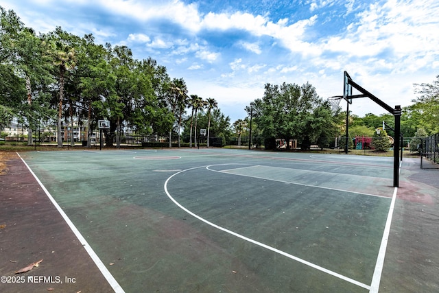 view of sport court