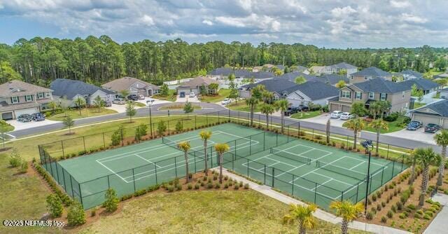 view of tennis court