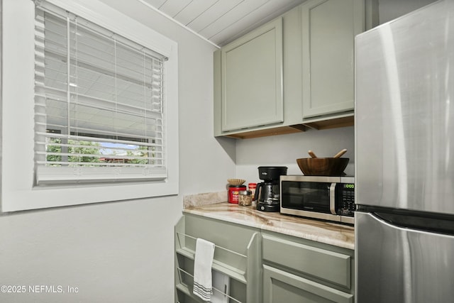 kitchen with stainless steel appliances