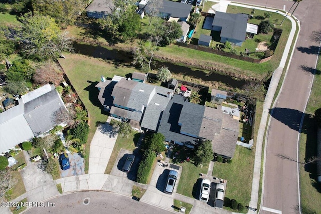 bird's eye view featuring a residential view