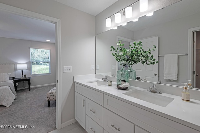 bathroom featuring vanity