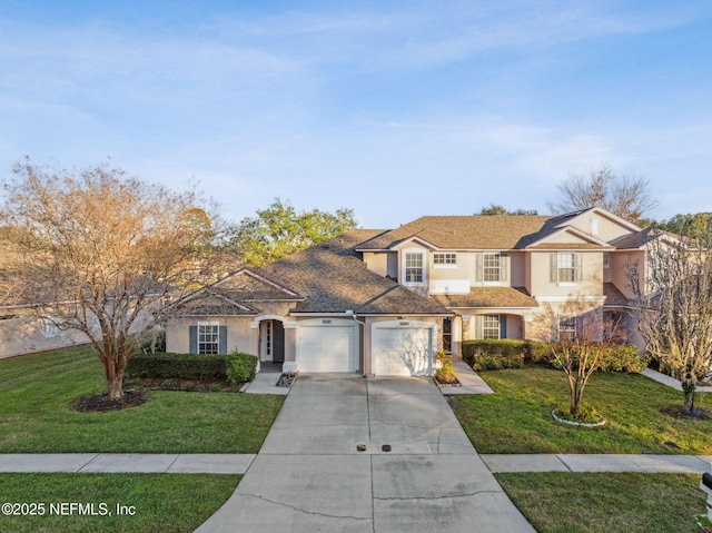 front facade with a front yard