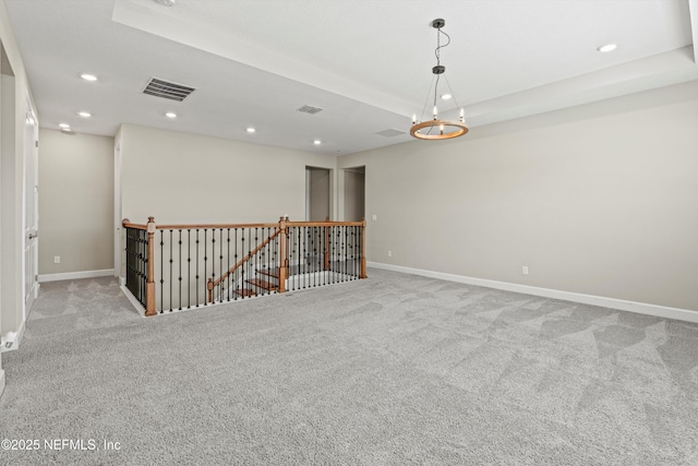 321 Marquesa Cir, Saint Johns, FL 32259 - carpeted empty room with recessed lighting, a tray ceiling, and baseboards