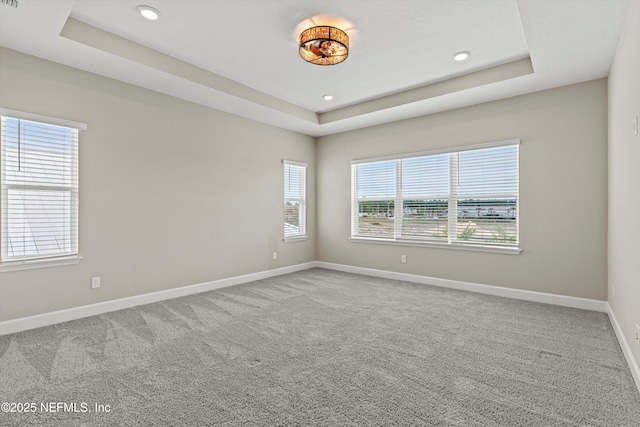 321 Marquesa Cir, Saint Johns, FL 32259 - carpeted spare room featuring a raised ceiling, healthy amount of natural light, baseboards, and recessed lighting