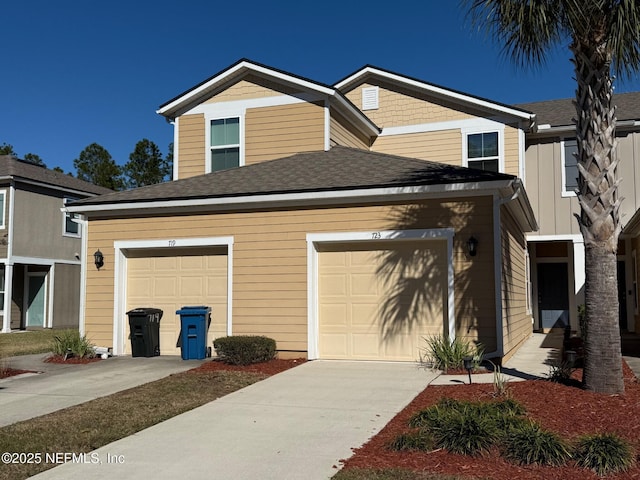 view of front of home featuring a garage