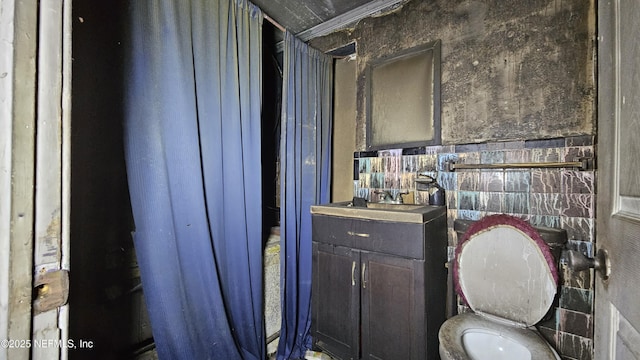 bathroom featuring sink and toilet