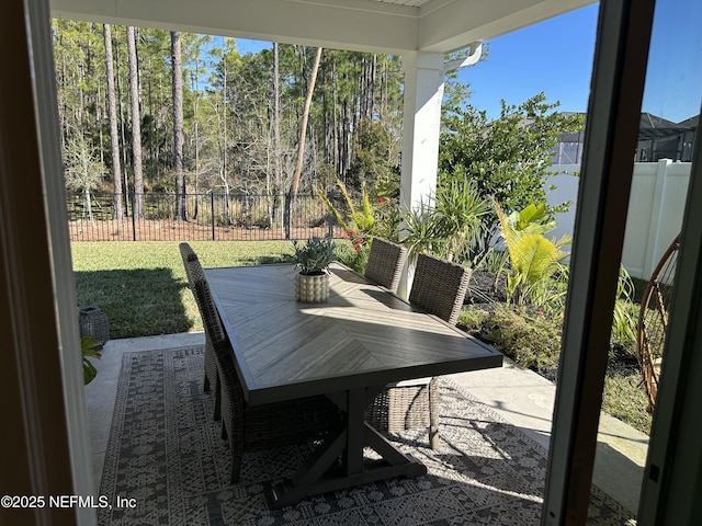 sunroom featuring a wealth of natural light