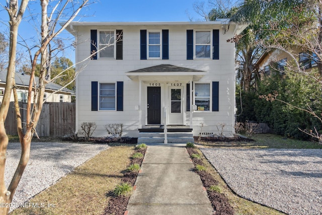 view of front of home